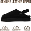 image:imageProject Cloud 100 Genuine Leather Clogs for Women  Memory Foam Womens Clogs amp Mules with Adjustable Straps  Lightweight Platform Shoes NonSlip Slides Goldstar BLK 10