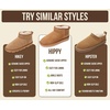 image:imageProject Cloud 100 Genuine Leather Comfortable Womens Ankle Boots Hippy  Water Resistant Memory Foam Insole Winter Shoes  Trendy Footwear Outdoor Fall Shoes for Women  Winter Boots for WomenTobacco Suede