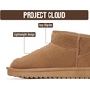 image:imageProject Cloud 100 Genuine Leather Comfortable Womens Ankle Boots Hippy  Water Resistant Memory Foam Insole Winter Shoes  Trendy Footwear Outdoor Fall Shoes for Women  Winter Boots for WomenWheat Suede