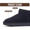 image:imageProject Cloud 100 Genuine Leather Comfortable Womens Ankle Boots Hippy  Water Resistant Memory Foam Insole Winter Shoes  Trendy Footwear Outdoor Fall Shoes for Women  Winter Boots for WomenNavy Suede
