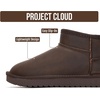 image:imageProject Cloud 100 Genuine Leather Comfortable Womens Ankle Boots Hippy  Water Resistant Memory Foam Insole Winter Shoes  Trendy Footwear Outdoor Fall Shoes for Women  Winter Boots for WomenBrown Distressed
