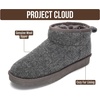 image:imageProject Cloud 100 Genuine Leather Comfortable Womens Ankle Boots Hippy  Water Resistant Memory Foam Insole Winter Shoes  Trendy Footwear Outdoor Fall Shoes for Women  Winter Boots for WomenDark Grey Flannel
