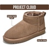 image:imageProject Cloud 100 Genuine Leather Comfortable Womens Ankle Boots Hippy  Water Resistant Memory Foam Insole Winter Shoes  Trendy Footwear Outdoor Fall Shoes for Women  Winter Boots for WomenMushroom Suede