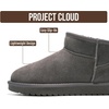 image:imageProject Cloud 100 Genuine Leather Comfortable Womens Ankle Boots Hippy  Water Resistant Memory Foam Insole Winter Shoes  Trendy Footwear Outdoor Fall Shoes for Women  Winter Boots for WomenCharcoal Suede