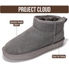 image:imageProject Cloud 100 Genuine Leather Comfortable Womens Ankle Boots Hippy  Water Resistant Memory Foam Insole Winter Shoes  Trendy Footwear Outdoor Fall Shoes for Women  Winter Boots for WomenGrey