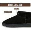 image:imageProject Cloud 100 Genuine Leather Comfortable Womens Ankle Boots Hippy  Water Resistant Memory Foam Insole Winter Shoes  Trendy Footwear Outdoor Fall Shoes for Women  Winter Boots for WomenBlack