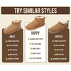 image:imageProject Cloud 100 Genuine Leather Comfortable Womens Ankle Boots Hippy  Water Resistant Memory Foam Insole Winter Shoes  Trendy Footwear Outdoor Fall Shoes for Women  Winter Boots for WomenBitter Chocolate Suede