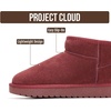 image:imageProject Cloud 100 Genuine Leather Comfortable Womens Ankle Boots Hippy  Water Resistant Memory Foam Insole Winter Shoes  Trendy Footwear Outdoor Fall Shoes for Women  Winter Boots for WomenWine Suede