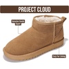 image:imageProject Cloud 100 Genuine Leather Comfortable Womens Ankle Boots Hippy  Water Resistant Memory Foam Insole Winter Shoes  Trendy Footwear Outdoor Fall Shoes for Women  Winter Boots for WomenWheat Suede