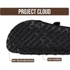 image:imageProject Cloud 100 Genuine Leather Fashion Platform Sandals Women Oliy  Memory Foam Insole with TwoBuckle NonSlip and Comfortable Wedge Sandals for Women Lightweight Platform Sandals for WomenBlack