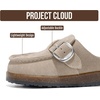 image:imageProject Cloud 100 Genuine Leather Kids Clogs  Non Slip MulesCarlineKids  Clogs for Kids with Slip Resistant Sole  Soft amp Plush Insole Shoes for Girls amp Boys  Clogs amp Mules for Kids ShoesTaupe Suede
