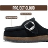 image:imageProject Cloud 100 Genuine Leather Kids Clogs  Non Slip MulesCarlineKids  Clogs for Kids with Slip Resistant Sole  Soft amp Plush Insole Shoes for Girls amp Boys  Clogs amp Mules for Kids ShoesBlack Suede
