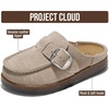 image:imageProject Cloud 100 Genuine Leather Kids Clogs  Non Slip MulesCarlineKids  Clogs for Kids with Slip Resistant Sole  Soft amp Plush Insole Shoes for Girls amp Boys  Clogs amp Mules for Kids ShoesTaupe Suede