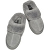 image:imageProject Cloud 100 Genuine Leather Memory Foam Slippers for Women Footwear  Memory Foam Cushioning Genuine Leather Upper NonSlip Sole Lightweight Design for Everyday Comfort and Support AllDay UseGrey  Snowy