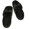 image:imageProject Cloud 100 Genuine Leather Memory Foam Slippers for Women Footwear  Memory Foam Cushioning Genuine Leather Upper NonSlip Sole Lightweight Design for Everyday Comfort and Support AllDay UseBlack  Snowy