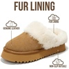 image:imageProject Cloud 100 Genuine Leather Memory Foam Slippers for Women Footwear  Memory Foam Cushioning Genuine Leather Upper NonSlip Sole Lightweight Design for Everyday Comfort and Support AllDay UseChestnut  Snowy
