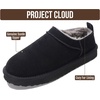 image:imageProject Cloud 100 Genuine Leather Micro Boots Slippers for Women Hipster  Water Resistant Memory Foam Insole SlipOn Womens Slippers  Slip on Fall Shoes Winter Boots for Women  Lightweight ShoesBlack Suede