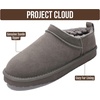 image:imageProject Cloud 100 Genuine Leather Micro Boots Slippers for Women Hipster  Water Resistant Memory Foam Insole SlipOn Womens Slippers  Slip on Fall Shoes Winter Boots for Women  Lightweight ShoesGrey Suede