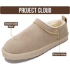 image:imageProject Cloud 100 Genuine Leather Micro Boots Slippers for Women Hipster  Water Resistant Memory Foam Insole SlipOn Womens Slippers  Slip on Fall Shoes Winter Boots for Women  Lightweight ShoesSand Suede