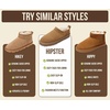 image:imageProject Cloud 100 Genuine Leather Micro Boots Slippers for Women Hipster  Water Resistant Memory Foam Insole SlipOn Womens Slippers  Slip on Fall Shoes Winter Boots for Women  Lightweight ShoesChoco Suede