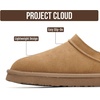 image:imageProject Cloud 100 Genuine Leather Micro Boots Slippers for Women Hipster  Water Resistant Memory Foam Insole SlipOn Womens Slippers  Slip on Fall Shoes Winter Boots for Women  Lightweight ShoesChestnut Suede
