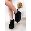 image:imageProject Cloud 100 Genuine Leather Platform Ankle Boots for Women Huggy  Memory Foam Insole Lightweight Winter Booties  Womens Casual Footwear Fall Shoes  Fashionable Womens Boots with EVA OutsoleBlack