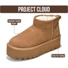 image:imageProject Cloud 100 Genuine Leather Platform Ankle Boots for Women Huggy  Memory Foam Insole Lightweight Winter Booties  Womens Casual Footwear Fall Shoes  Fashionable Womens Boots with EVA OutsoleChestnut
