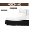 image:imageProject Cloud 100 Genuine Leather Platform Ankle Boots for Women Huggy  Memory Foam Insole Lightweight Winter Booties  Womens Casual Footwear Fall Shoes  Fashionable Womens Boots with EVA OutsoleWhite