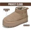 image:imageProject Cloud 100 Genuine Leather Platform Ankle Boots for Women Huggy  Memory Foam Insole Lightweight Winter Booties  Womens Casual Footwear Fall Shoes  Fashionable Womens Boots with EVA OutsoleTaupe
