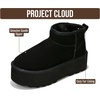 image:imageProject Cloud 100 Genuine Leather Platform Ankle Boots for Women Huggy  Memory Foam Insole Lightweight Winter Booties  Womens Casual Footwear Fall Shoes  Fashionable Womens Boots with EVA OutsoleBlack