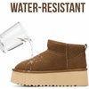 image:imageProject Cloud 100 Genuine Leather Platform Ankle Boots for Women Huggy  Memory Foam Insole Lightweight Winter Booties  Womens Casual Footwear Fall Shoes  Fashionable Womens Boots with EVA OutsoleMocha Suede