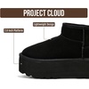 image:imageProject Cloud 100 Genuine Leather Platform Ankle Boots for Women Huggy  Memory Foam Insole Lightweight Winter Booties  Womens Casual Footwear Fall Shoes  Fashionable Womens Boots with EVA OutsoleBlack