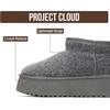 image:imageProject Cloud 100 Genuine Leather Platform Ankle Boots for Women Huggy  Memory Foam Insole Lightweight Winter Booties  Womens Casual Footwear Fall Shoes  Fashionable Womens Boots with EVA OutsoleDark Grey Flannel