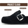 image:imageProject Cloud 100 Genuine Leather Platform Clogs for Women Rothera  Womens Clogs with Plush amp Soft Insole and Arch Support Mules for Women Footwear  Stylish amp NonSlip Womens Mules amp ClogsBlack Suede