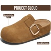 image:imageProject Cloud 100 Genuine Leather Platform Clogs for Women Rothera  Womens Clogs with Plush amp Soft Insole and Arch Support Mules for Women Footwear  Stylish amp NonSlip Womens Mules amp ClogsChestnut Suede