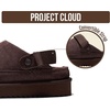 image:imageProject Cloud 100 Genuine Leather Platform Mule Clogs for Women Goldstar  Memory Foam Insole Adjustable Straps Lightweight Platform NonSlip Sole Womens Clogs amp Mules Genuine Leather Daily WearBitter Chocolate Suede