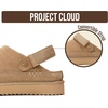 image:imageProject Cloud 100 Genuine Leather Platform Mule Clogs for Women Goldstar  Memory Foam Insole Adjustable Straps Lightweight Platform NonSlip Sole Womens Clogs amp Mules Genuine Leather Daily WearSand