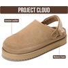 image:imageProject Cloud 100 Genuine Leather Platform Mule Clogs for Women Goldstar  Memory Foam Insole Adjustable Straps Lightweight Platform NonSlip Sole Womens Clogs amp Mules Genuine Leather Daily WearSand