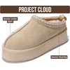 image:imageProject Cloud 100 Genuine Leather Platform Slippers for Women 2026 Sayre  Soft Memory Foam Supportive Platform Cozy Everyday Footwear Stylish Womens Slippers Genuine Leather Comfort All Day UseSand Suede