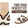 image:imageProject Cloud 100 Genuine Leather Sandals Women Flats For Women Jannel  Sandals for Women Fashion Flat Womens Sandals with Memory Foam Insole Slides Sandals Footwear Mules Womens SandalsCream Multi