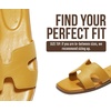 image:imageProject Cloud 100 Genuine Leather Sandals Women Flats For Women Jannel  Sandals for Women Fashion Flat Womens Sandals with Memory Foam Insole Slides Sandals Footwear Mules Womens SandalsYellow
