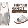 image:imageProject Cloud 100 Genuine Leather Sandals Women Flats For Women Jannel  Sandals for Women Fashion Flat Womens Sandals with Memory Foam Insole Slides Sandals Footwear Mules Womens SandalsSilver
