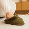 image:imageProject Cloud 100 Genuine Leather Shearling Slippers for Women Cozy Hedy  Australian Shearling Lining with Memory Foam Insole Comfort  Lightweight and Durable NonSlip Sole snd Cozy Warm WearOlive
