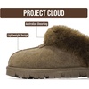 image:imageProject Cloud 100 Genuine Leather Shearling Slippers for Women Cozy Hedy  Australian Shearling Lining with Memory Foam Insole Comfort  Lightweight and Durable NonSlip Sole snd Cozy Warm WearOlive