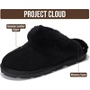 image:imageProject Cloud 100 Genuine Leather Shearling Slippers for Women Cozy Hedy  Australian Shearling Lining with Memory Foam Insole Comfort  Lightweight and Durable NonSlip Sole snd Cozy Warm WearBlack