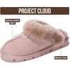 image:imageProject Cloud 100 Genuine Leather Shearling Slippers for Women Cozy Hedy  Australian Shearling Lining with Memory Foam Insole Comfort  Lightweight and Durable NonSlip Sole snd Cozy Warm WearDusty Pink Suede