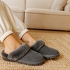 image:imageProject Cloud 100 Genuine Leather Shearling Slippers for Women Cozy Hedy  Australian Shearling Lining with Memory Foam Insole Comfort  Lightweight and Durable NonSlip Sole snd Cozy Warm WearGrey