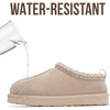 image:imageProject Cloud 100 Genuine Leather Shearling Slippers for Women Nerita  Australian Fur Lining Memory Foam Insole Non Slip EVA Sole Fuzzy Plush House Shoes Warm Cozy Indoor Footwear Everyday ComfortSand Suede