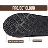 image:imageProject Cloud 100 Genuine Leather Shearling Slippers for Women Nerita  Australian Fur Lining Memory Foam Insole Non Slip EVA Sole Fuzzy Plush House Shoes Warm Cozy Indoor Footwear Everyday ComfortBlack