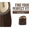 image:imageProject Cloud 100 Genuine Leather Shearling Slippers for Women Nerita  Australian Fur Lining Memory Foam Insole Non Slip EVA Sole Fuzzy Plush House Shoes Warm Cozy Indoor Footwear Everyday ComfortDark Chocolate Suede